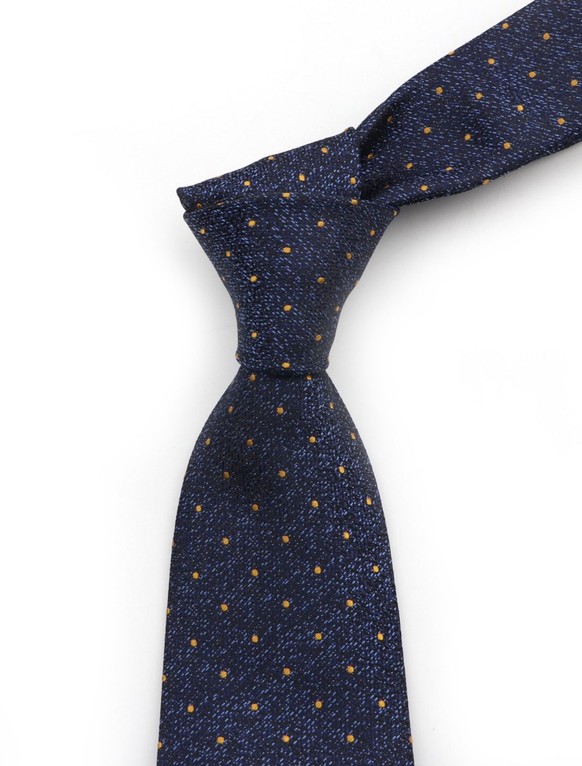 Мужской галстук синий с узором